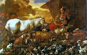 Entrada dos Animais na Arca de Noe CASTIGLIONE, Giovanni Benedetto